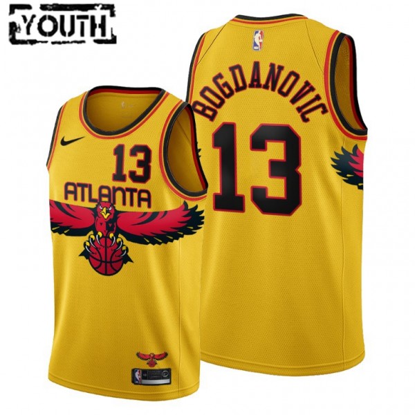 NBA Atlanta Hawks Trikot Bogdan Bogdanovic 13 Nike 2021-22 City Edition Throwback 90s Swingman - Kinder NBA Atlanta Hawks Trikot Bogdan Bogdanovic 13 Nike 2021-22 City Edition Throwback 90s Swingman - Kinder